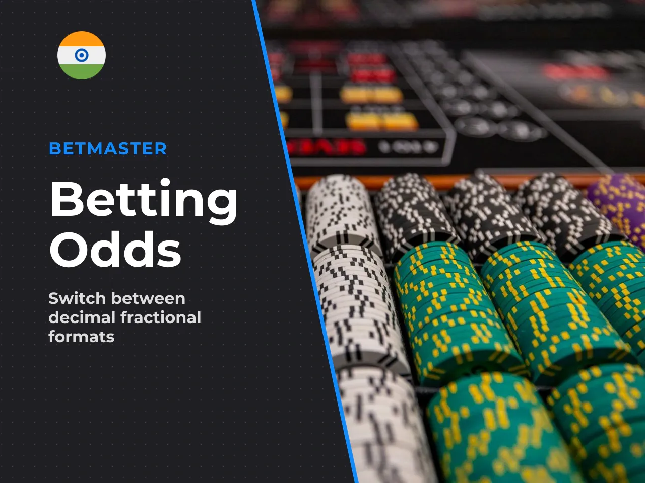 Odds display in decimal, fractional or